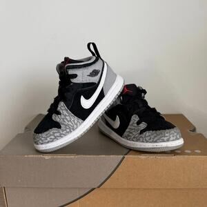 Nike Air Jordan 1 Mid ‘Elephant Print’ Toddler Sneakers - SZ 9 C